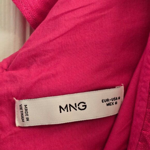 MNG Linen Ruffle Romper - Picture 4 of 5